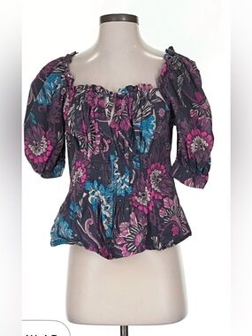 NICHOLAS Dark Floral Print  Top Sz.0